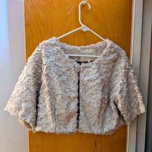RACHEL Rachel Roy Cream Textured Jacket